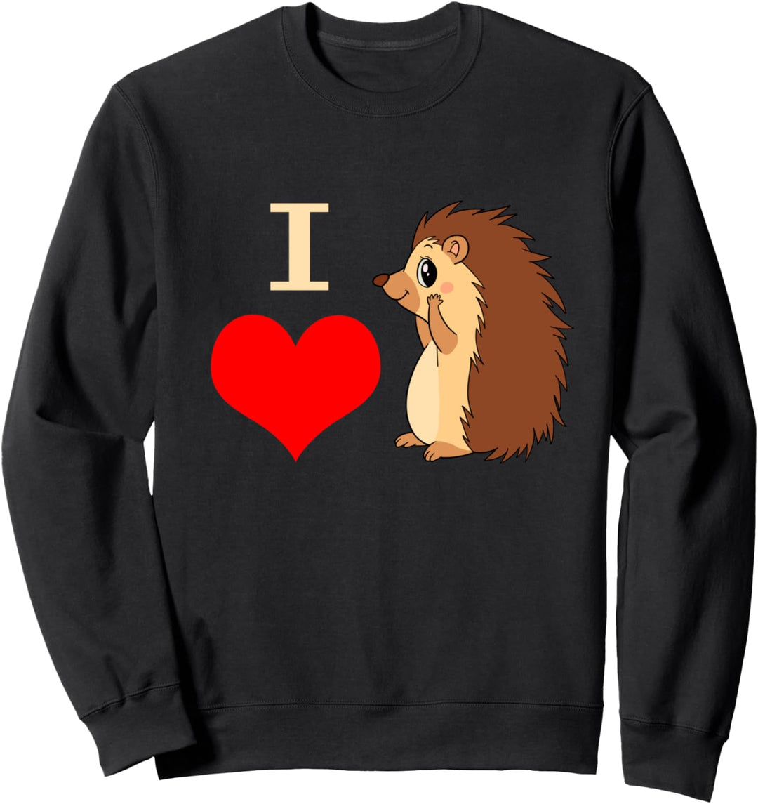 Niedlicher Igel Umarmung Geschenk Sweatshirt