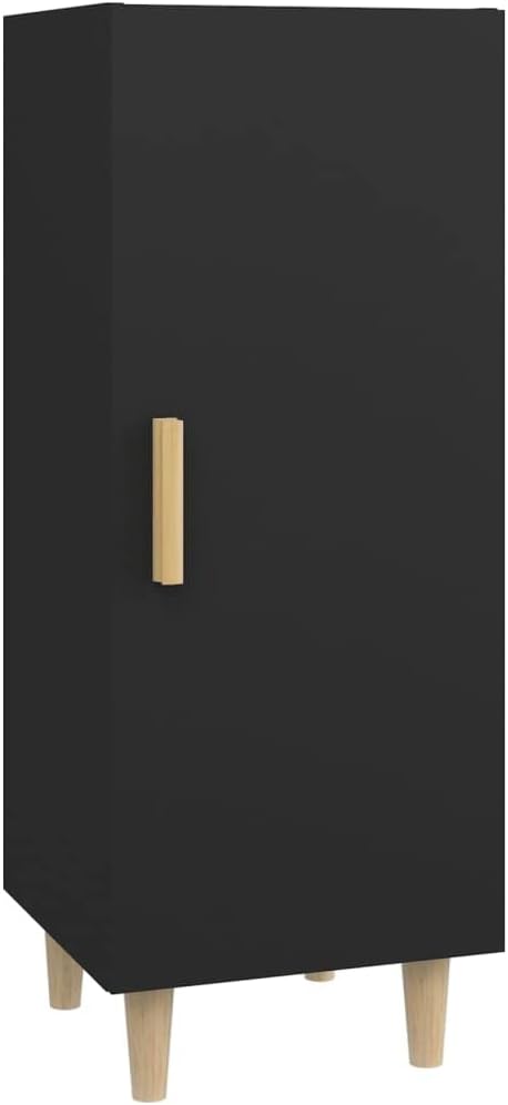Sideboard Schwarz 34,5x34x90 cm Allzweckschrank Schrank Klein Kleine Kommode Kommoden & Sideboards F