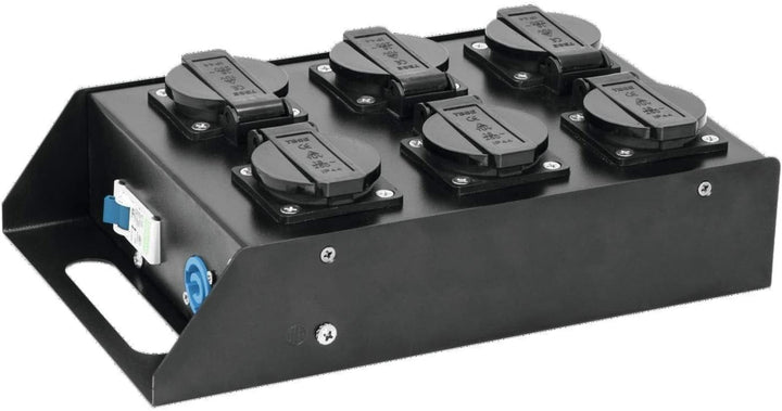 EUROLITE SAB-61 Stromverteiler | Roadtauglicher 6-fach Stromverteiler mit P-Con Ein- und Ausgang