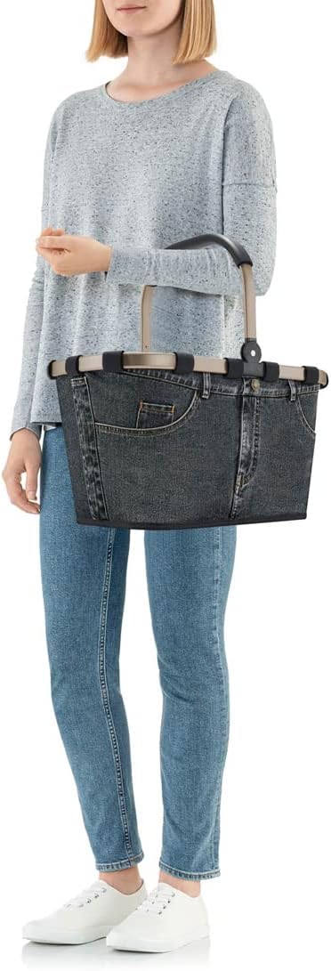 reisenthel Angebot Einkaufskorb carrybag Plus passendes Cover Sichtschutz Abdeckung (frame jeans dar