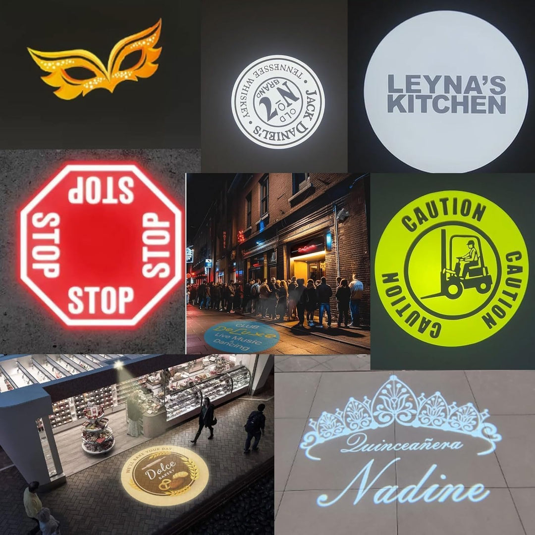 TM50 GOBO-Projektor, drehbar, IP67, wasserdicht, für den Aussenbereich, LED-Licht, GOBO-Projektor fü