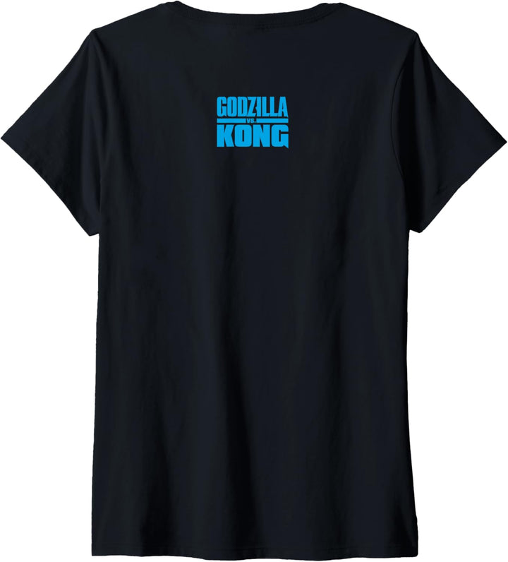Godzilla vs Kong - Official Team Godzilla Neon T-Shirt mit V-Ausschnitt