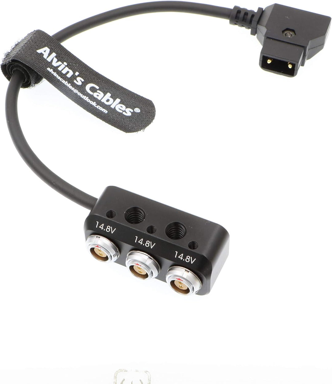 Alvin's Cables 1 bis 3 Mini Power Splitter Box Kabel D-Tap Stecker Movi Pro AUX Port auf 3 2 Pin Buc