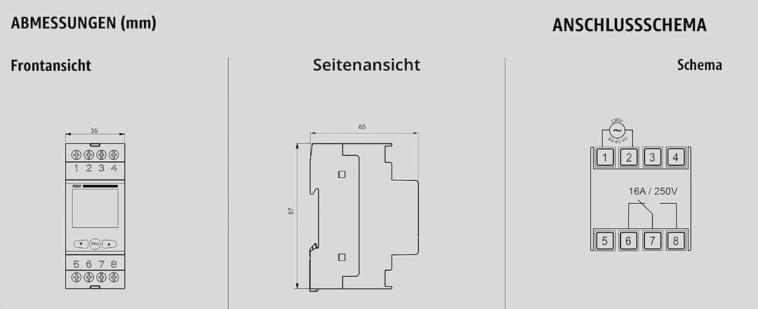 VEMER VE707600 SIMPLY AST - Digitale Astro Zeitschaltuhr, Astronomischer Zeitschalter, Montage auf H