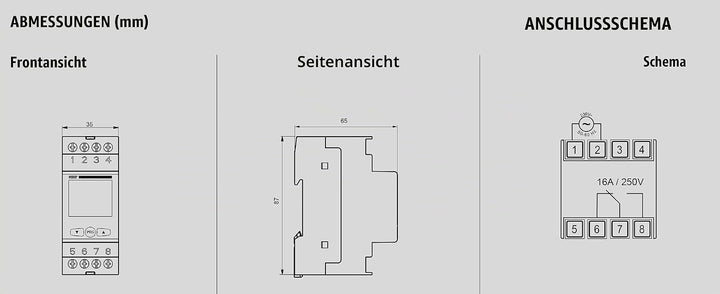 VEMER VE707600 SIMPLY AST - Digitale Astro Zeitschaltuhr, Astronomischer Zeitschalter, Montage auf H