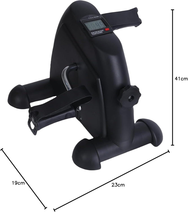 Endless Portable Pedal Exerciser with Digital Monitor | White | Material: Alloy Steel | Under Desk B
