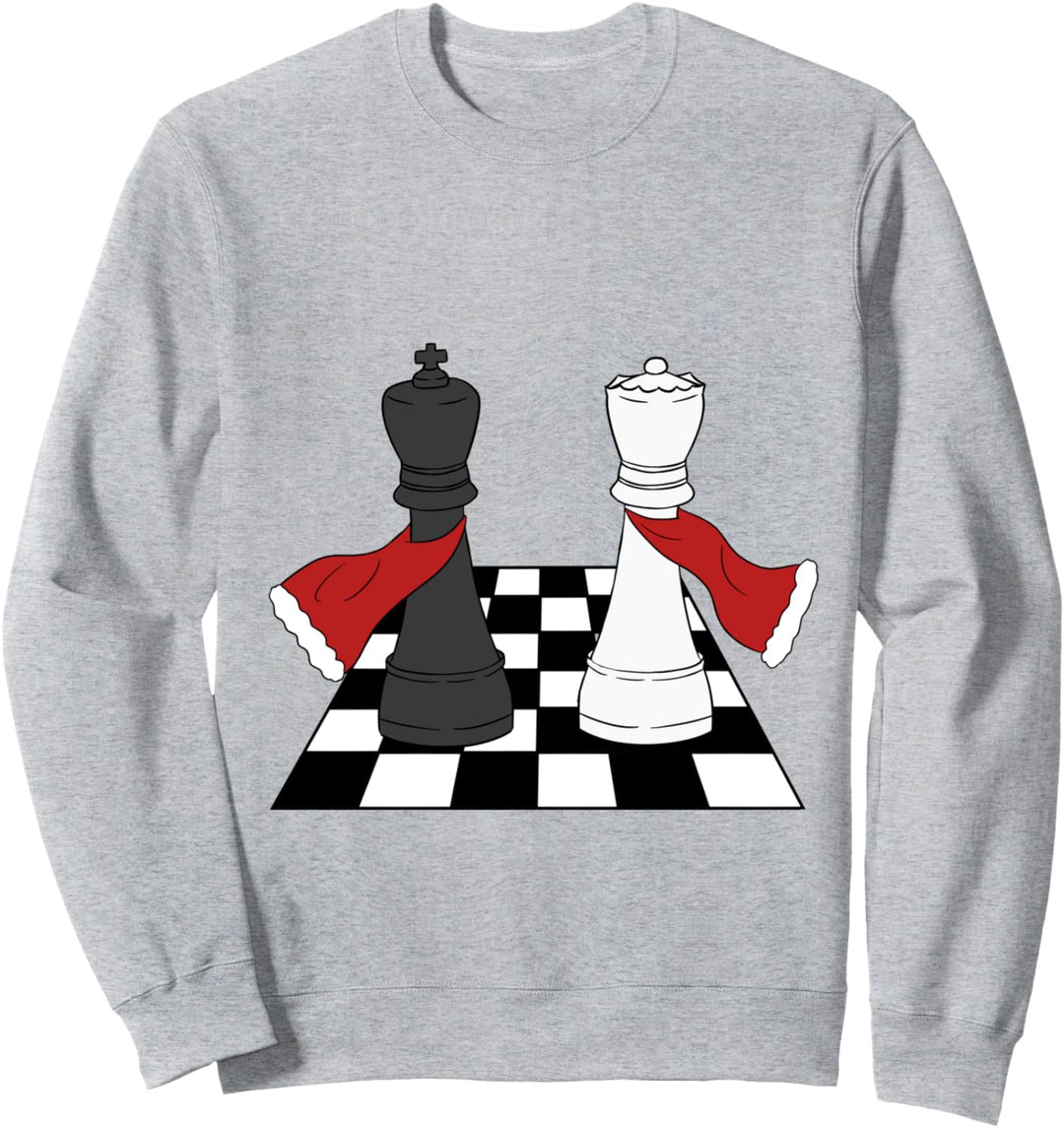 Schachbrett Schach König Springer Bauer Schach Matt Sweatshirt