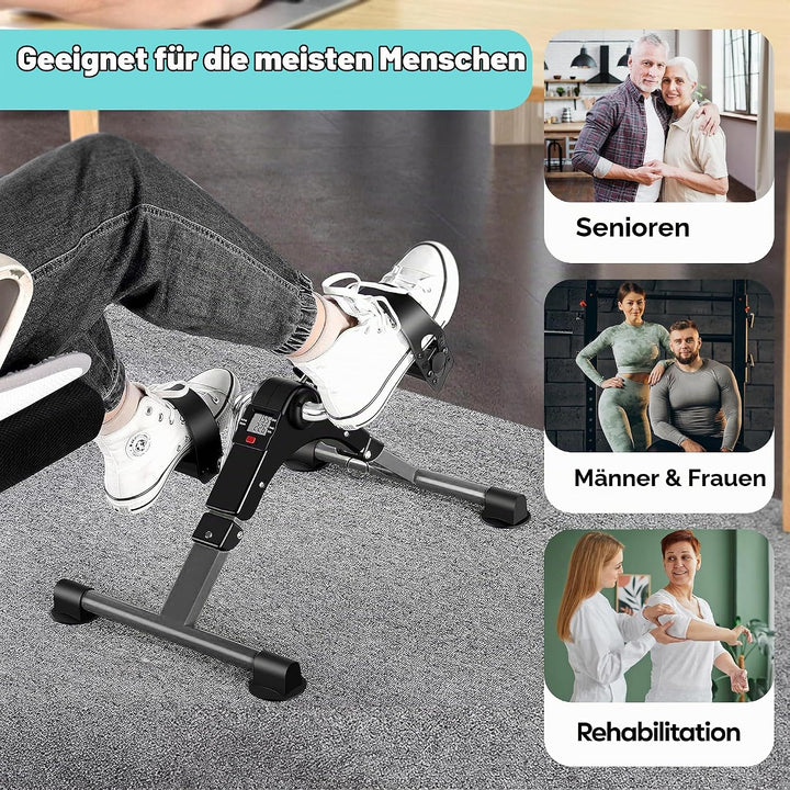 Techfit Pedal-Ausbilder, Mini-Heimtrainer für Heim und Büro, leichte Trainingsmaschine für Arme und