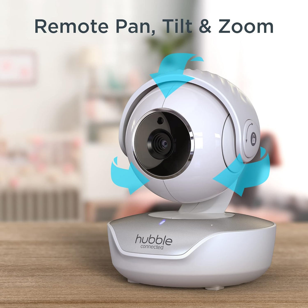 Hubble View Select 4,3" Babyphone mit Kamera, Fernschwenk-Neige-Zoom-Funktion, 2-Wege-Kommunikation,