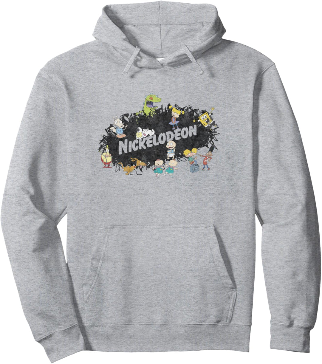 Nickelodeon Splatter Logo Group Shot Pullover Hoodie