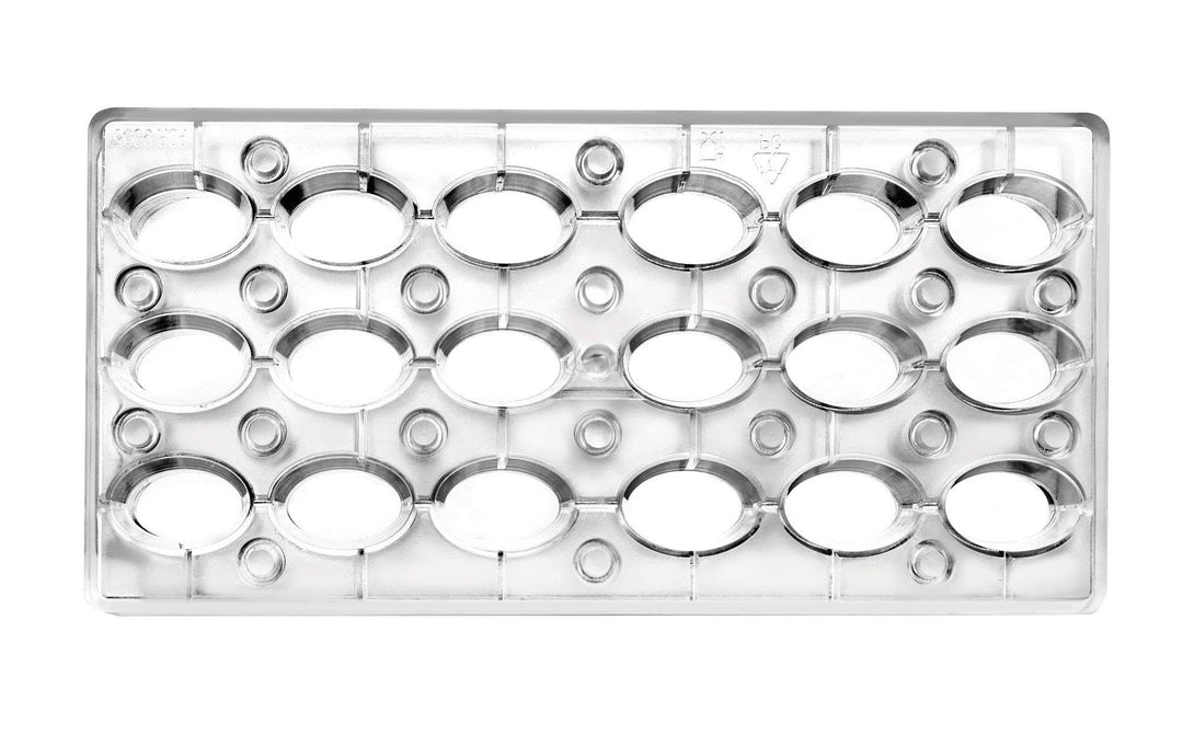 Ibili 799301 Backform Praline magnetisch oval Polycarbonat klar 30 x 14 x 2 cm, Magnetisch oval