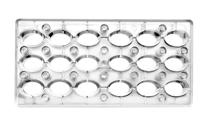 Ibili 799301 Backform Praline magnetisch oval Polycarbonat klar 30 x 14 x 2 cm, Magnetisch oval