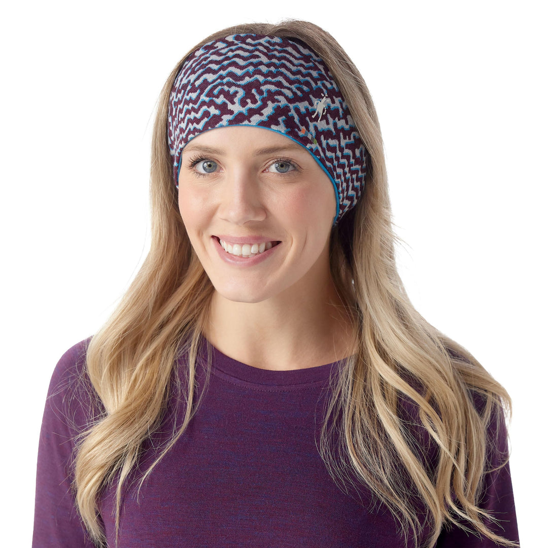 Smartwool NTS Mid 250 Reversible Headband Einheitsgrösse Purple Iris Retro Line, Einheitsgrösse Purp