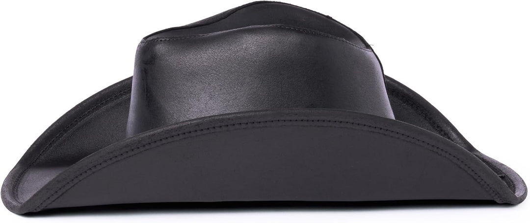 Herren Leder Outback Hut schwarz gro?