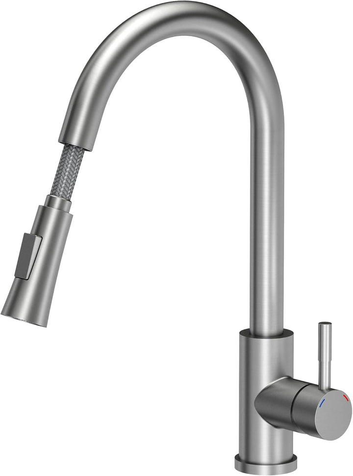 VBChome Spülbecken mit Armatur 50 x 47 cm Schwarz Granit Spüle Einzelbecken Küche Einbauspüle Verbun