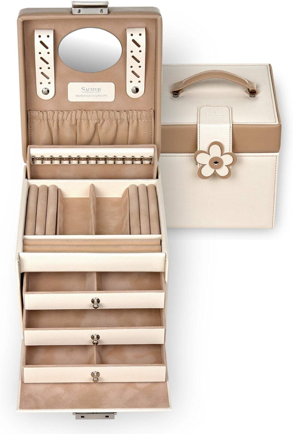 SACHER Schmuckkasten Erika bella fiore/cream, Cream