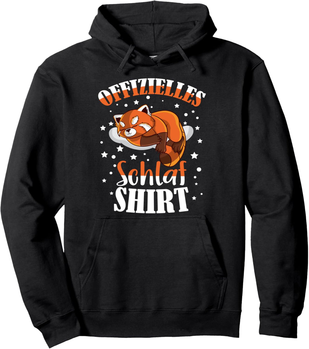 Japanisches Red Panda Wolke Langschläfer Pyjama Nachthemd Pullover Hoodie