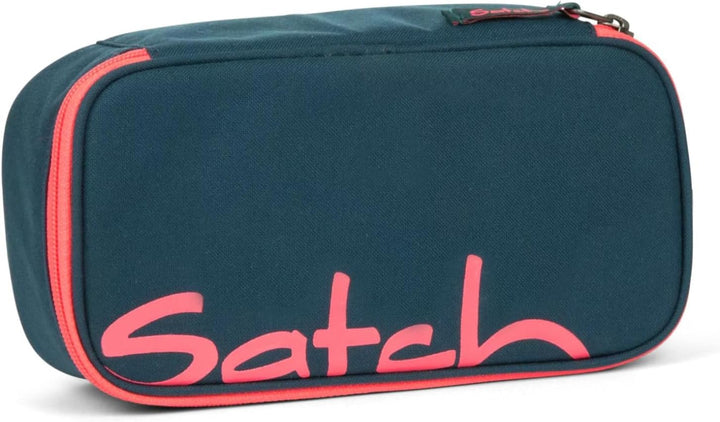 Satch Schlamperbox extra gross inkl. Trennfach Reissverschlussfach Stiftehalter Geodreieck Sichtfens