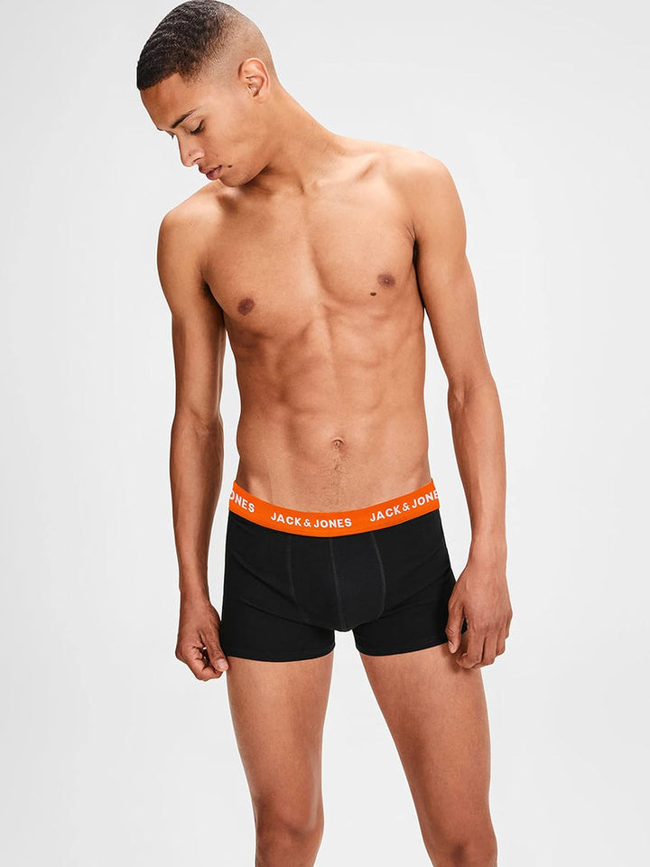 JACK &amp; JONES Male Shorts 5er-Pack Herrenunterwäsche in Grösse XS–XXL S Schwarz (Black/Detail: 2 Whit