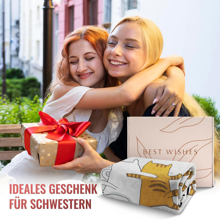Juratar An Meine Schwester, Personalisierte Decke Geschenke für Schwester, Geschenk Schwester Geburt
