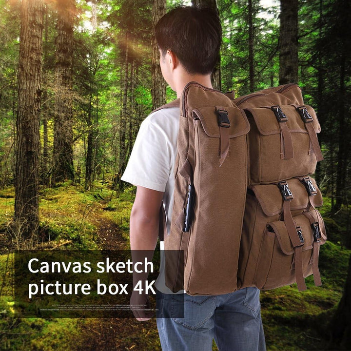Skizzenbrett-Tasche, 4K Leinwand Kunstbedarf Tragetasche Portfolio Schultertasche Tragbar Grosser Ra