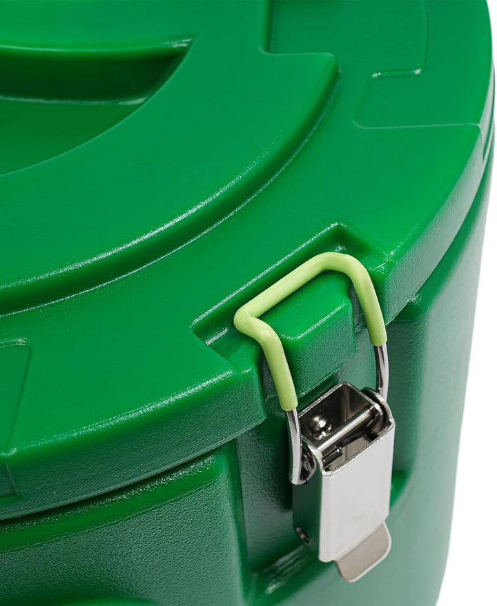 Edelstahl 15L Gastro Thermobehälter mit Deckel Spannverschluss für Heisse und Kalte Lebensmittel Sup