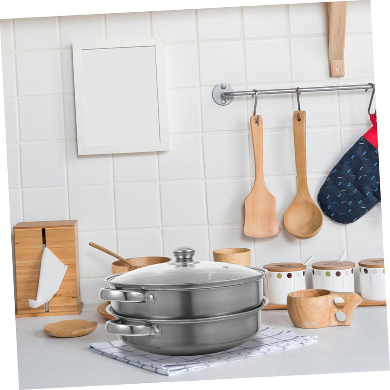 Cabilock 1 Satz Dampfgarer Aus Edelstahl Dampftöpfe Zum Kochen Tamale Dampftopf Kochen Dampfgarer As