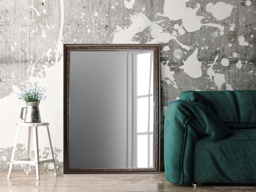 Zalena Jefferson 50 x 120 cm Rahmenspiegel Wandspiegel Designspiegel Badspiegel für die Wohnung Gäst