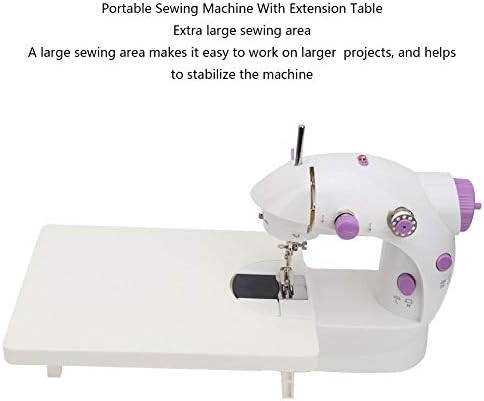 Nähmaschine Elektrische Haushaltsnähmaschine Mini-Quiltmaschine mit Pedalverlängerungstisch Spulenei