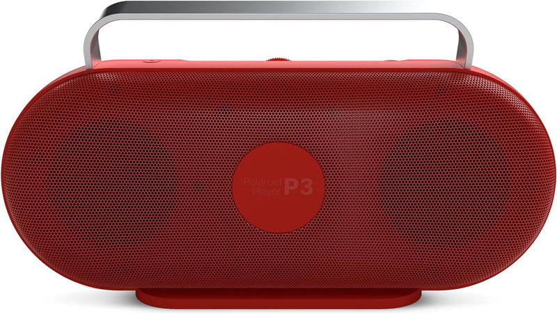 Polaroid P3 Music Player (Red) - Retro-Futuristic Boombox Wireless Bluetooth Speaker Rechargeable wi