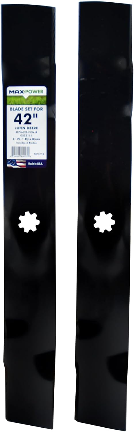MAXPOWER 561811B Rasenmäherblätter, ersetzt OEM-Nr. GX22151, GY20850, 50-3231, GY20850