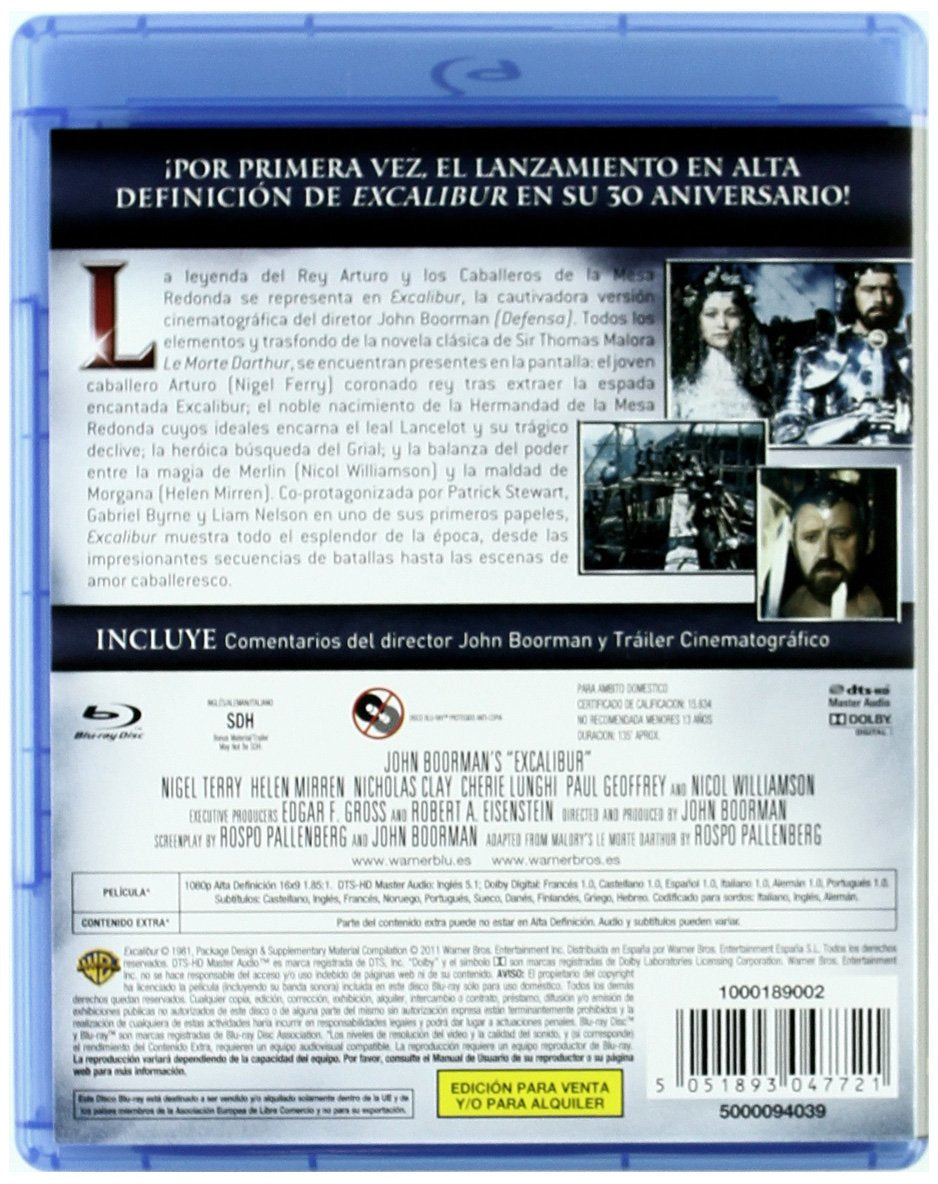 Excalibur [Blu-ray], Blu-ray