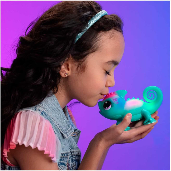 Giochi Preziosi Chamäleon Little Live Pets Sunny Interaktives Chamäleon mit Saugnäpfen, ändert die F