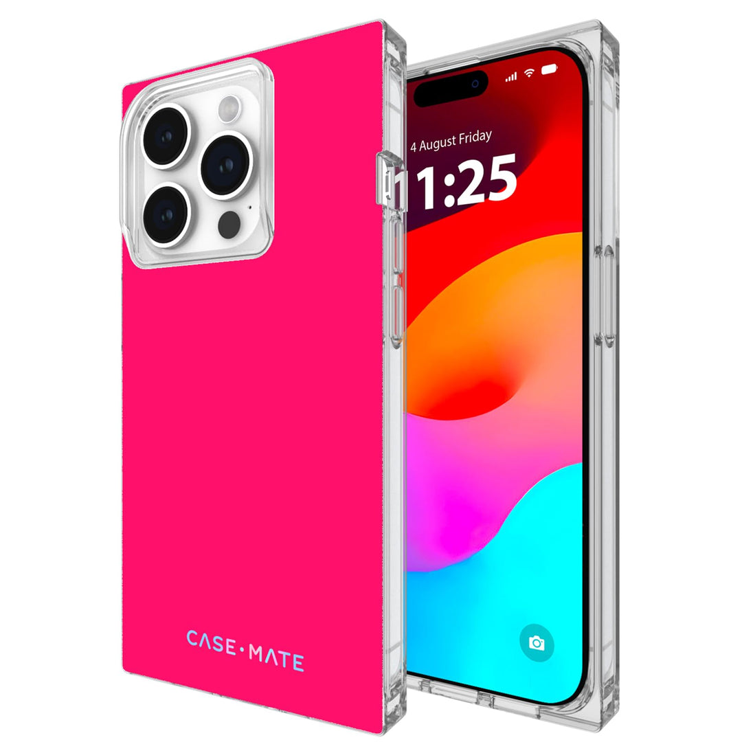 Case-Mate BLOX iPhone 15 Pro Hülle – Neon Wassermelone [3,6 m Fallschutz] [Kompatibel mit MagSafe] M