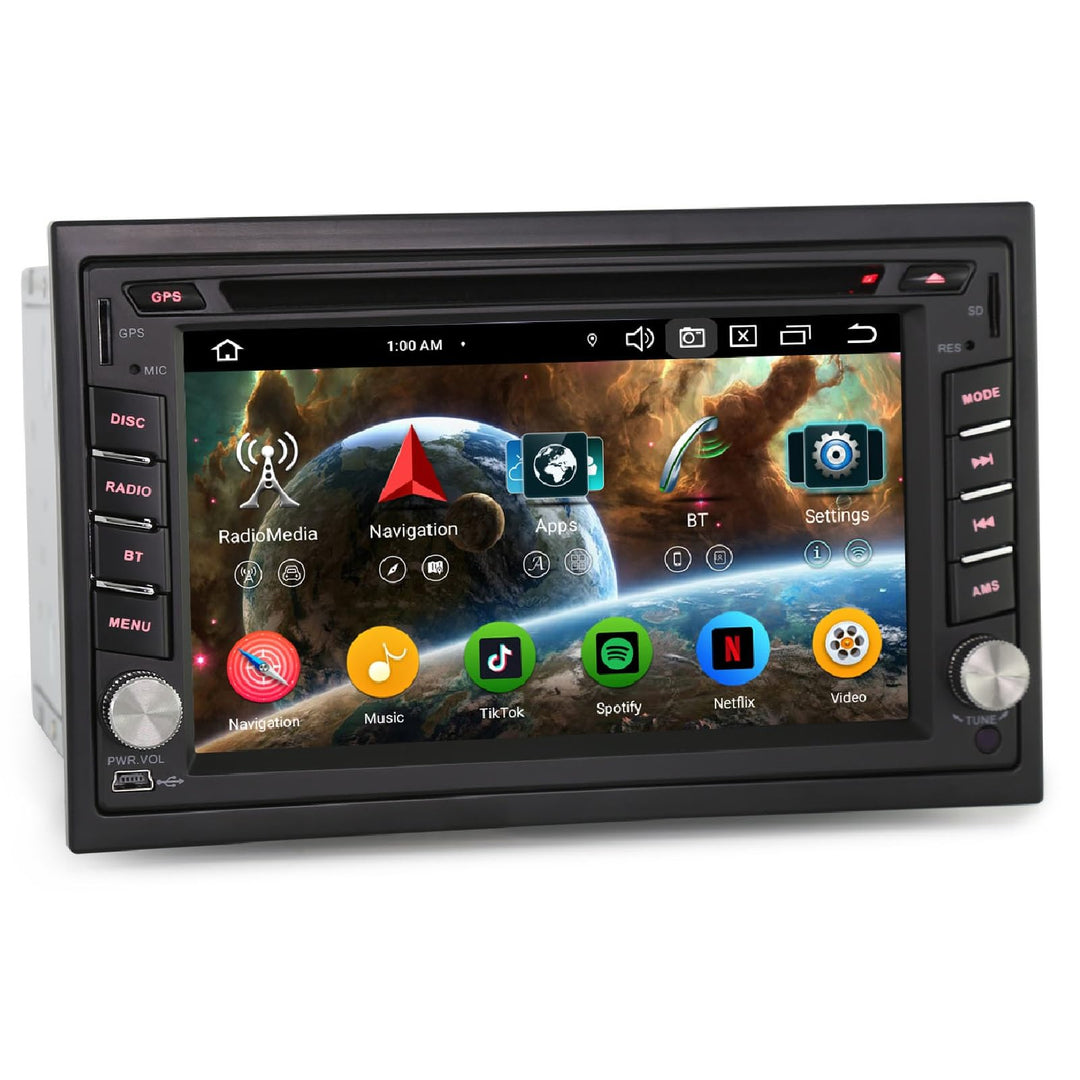Erisin Acht Kern Android 14 GPS 4GB+64GB Autoradio Bluetooth 5.0 Universal 2Din Für Nissan mit Navig