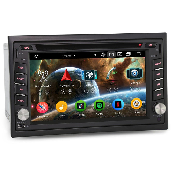 Erisin Acht Kern Android 14 GPS 4GB+64GB Autoradio Bluetooth 5.0 Universal 2Din Für Nissan mit Navig