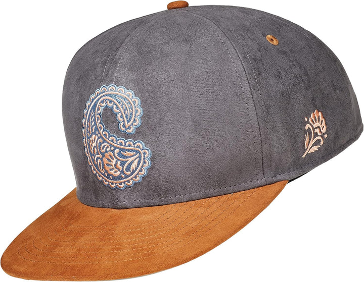 Cadency® Snapback Cap Paisley, Grau, Unisex, Grössenverstellbar