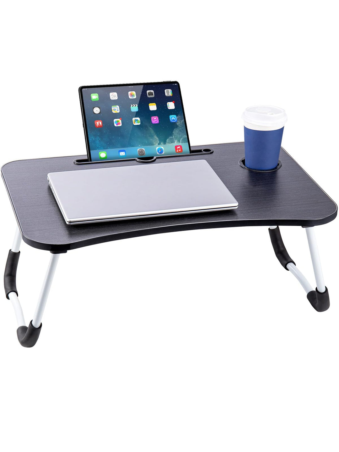 Youyijia Laptoptisch Betttablett Tablet-Ständer & Becherhalter – Laptop Tisch für Bett, Sofa & Boden