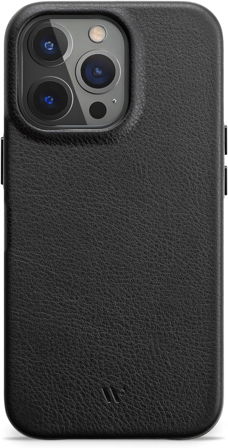 WIIUKA Hülle für iPhone 14 Pro Max, Leder aus Deutschland, Lederhülle extra Dünn, Premium Handyhülle