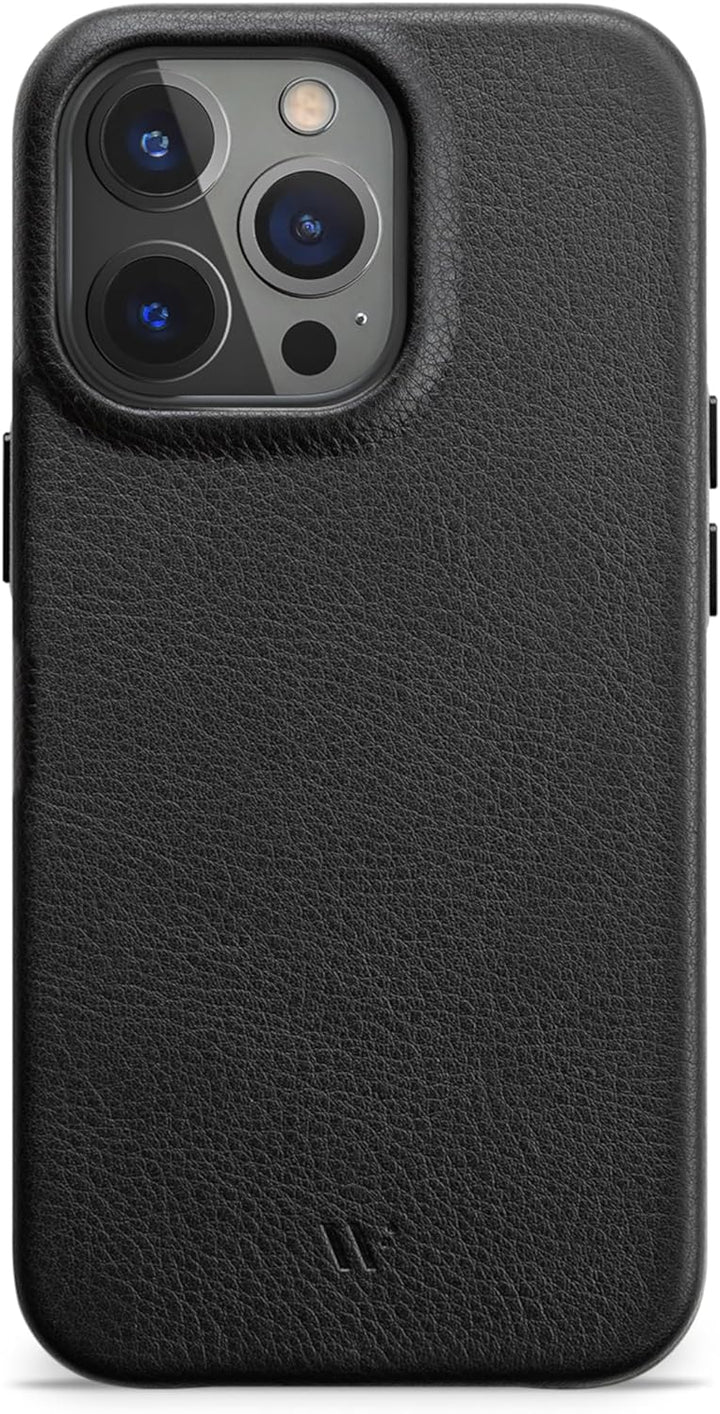 WIIUKA Hülle für iPhone 14 Pro Max, Leder aus Deutschland, Lederhülle extra Dünn, Premium Handyhülle