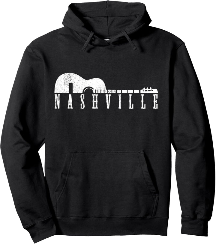 Nashville Gitarre Country Musik Music City USA Souvenir Pullover Hoodie