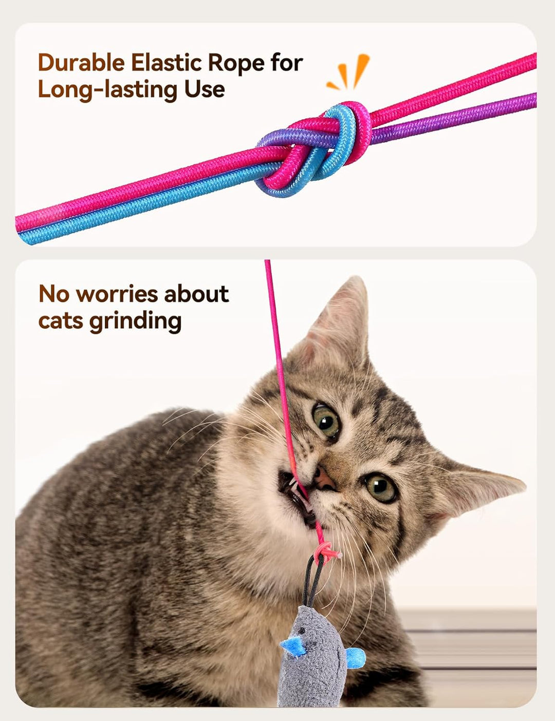 FEELNEEDY Katzenspielzeug Elektrisch mit LED Red Light Spielzeug für Katzen, Cat Toy Hängendes Autom
