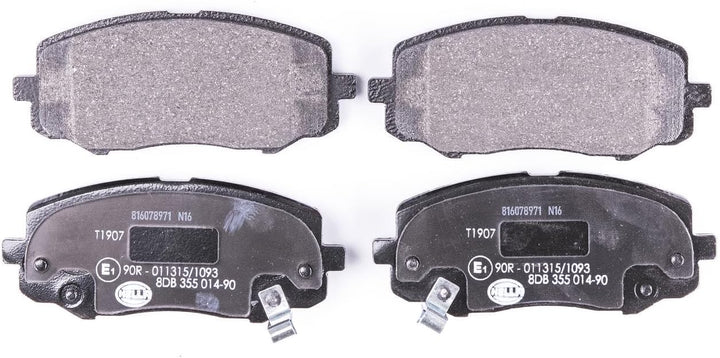 HELLA PAGID 8DB 355 014-901 Bremsbelagsatz - T1907 - Dicke/Stärke: 16.8mm - Bremssystem: Mando - mit