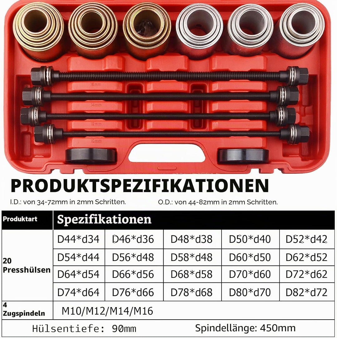 DAYUAN Lager Gummibuchsen Radlager Buchsen Silentlager Demontage Abzieher Ausdrücker Werkzeug