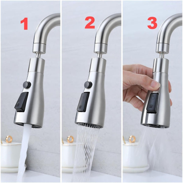 Einhebelmischer für Küche, klappbar, mit 3 Strahlarten, Küchenarmatur, faltbar, für Fenster, Mischba