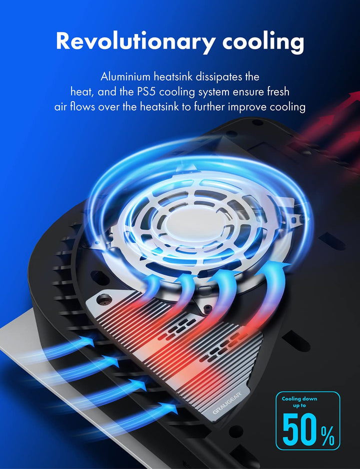 GRAUGEAR M.2 SSD PS5 Konsole Heatpipe Heatsink [PS5 SSD Kühler] NVMe SSD M.2 Kühlkörper für PS5 I kü