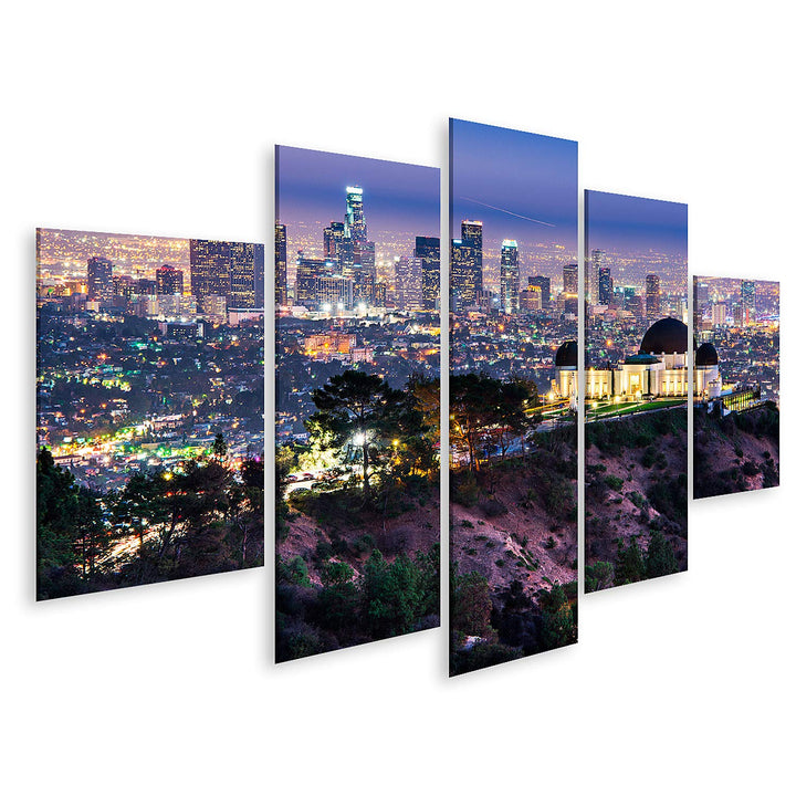 islandburner Bild auf Leinwand Griffith Obervatory Und Innenstadt Von Los Angeles Kalifornien Usa Sk