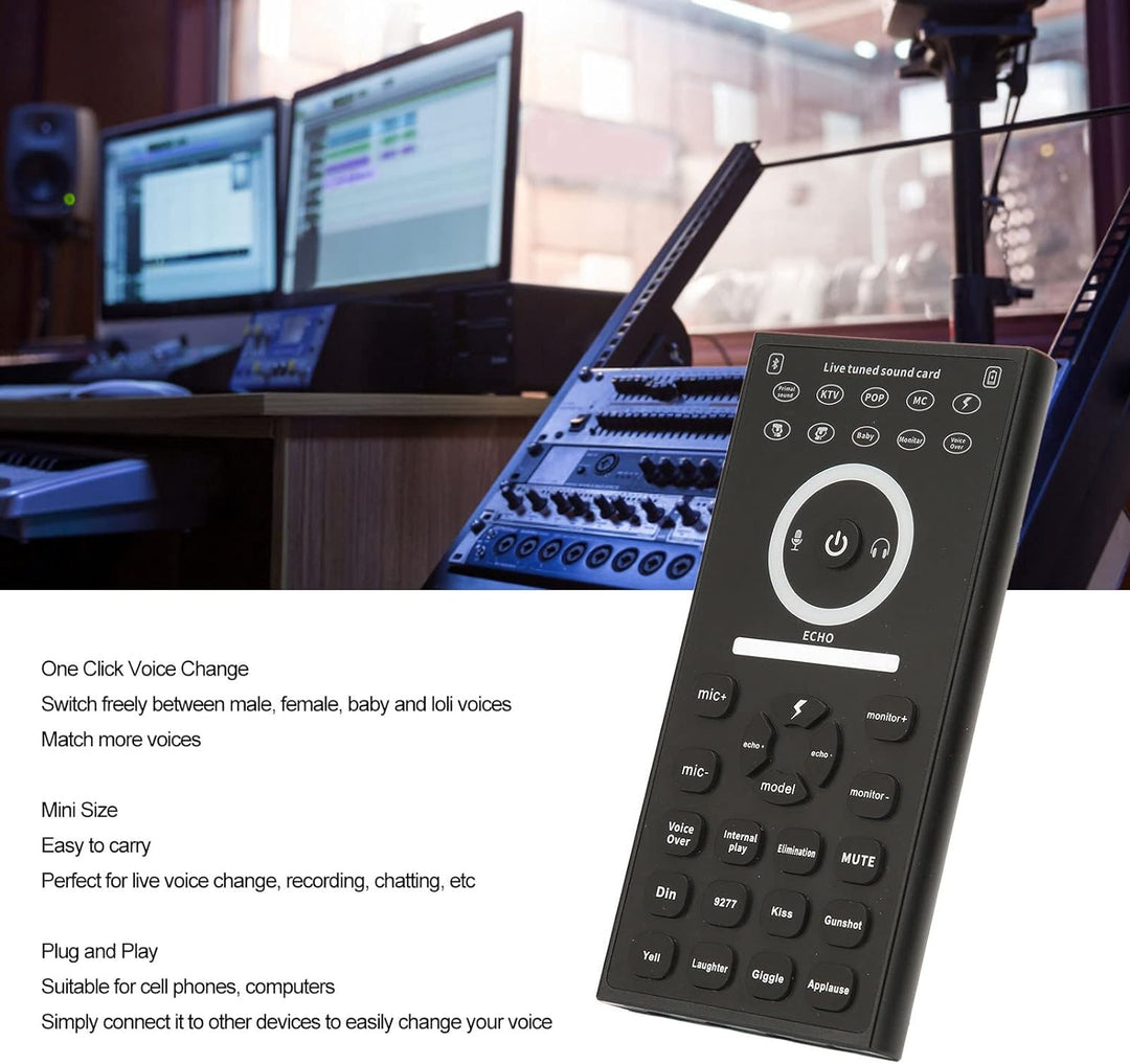 Voice Changer, Voice Disguiser für Erwachsene, Tragbares Voice Changer Gerät, Handmikrofon Voice Cha