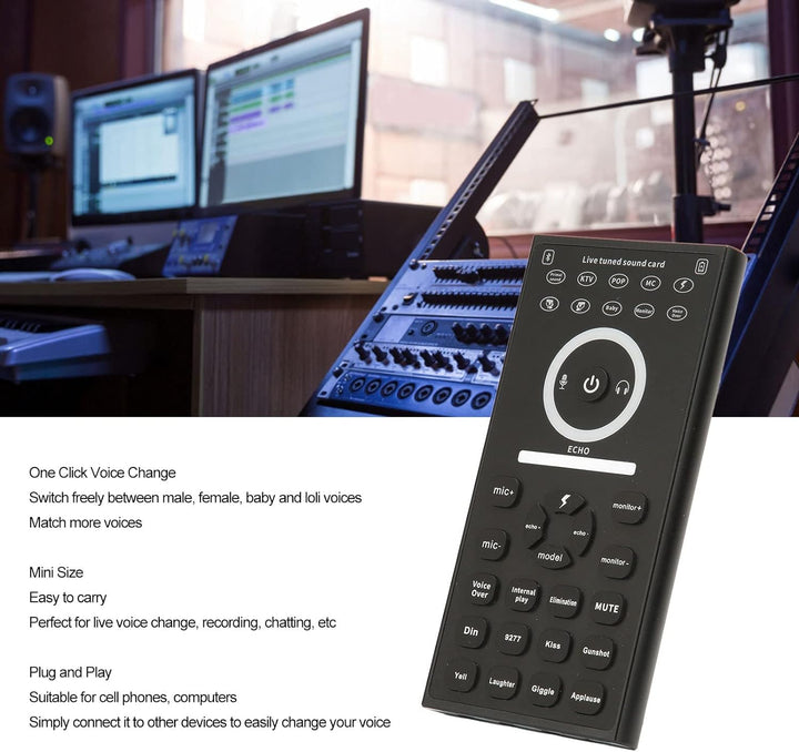 Voice Changer, Voice Disguiser für Erwachsene, Tragbares Voice Changer Gerät, Handmikrofon Voice Cha