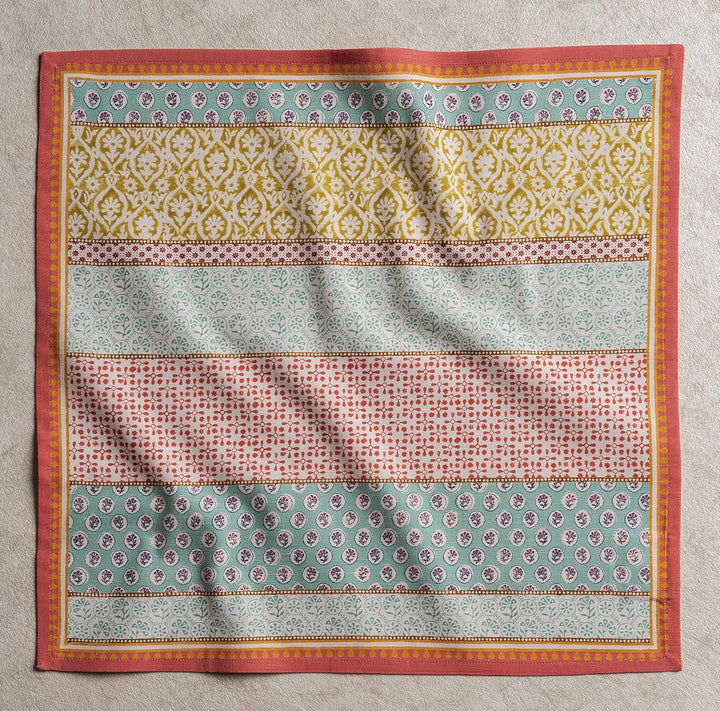 Maison d'Hermine Stoffservietten, 4er-Set, 100% Baumwolle, wiederverwendbar, quadratisch, waschbar,